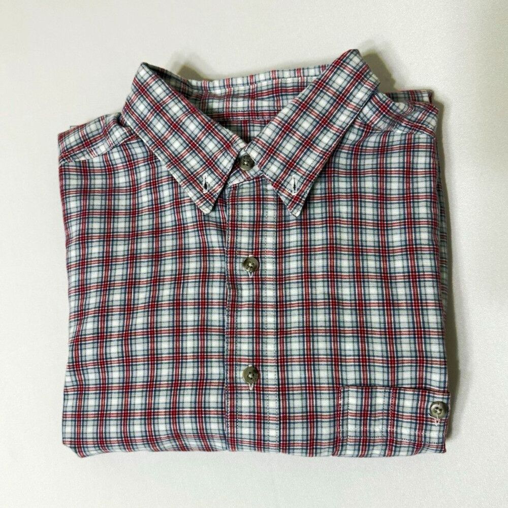 Wrangler Rugged Wear Men’s XLT Big & Tall Plaid Short Sleeve Button-Down